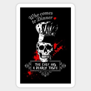 Skull Chef-Culinary-Cookery-Humor-Ironic Sticker